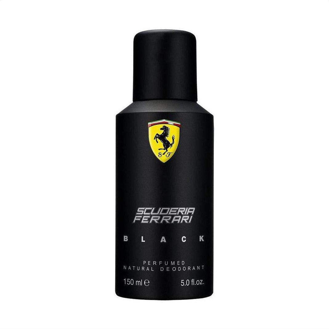 Scuderia Ferrari Black Perfumed Natural Deodorant 150ml - Cosmetics Fragrance Direct-8002135112124