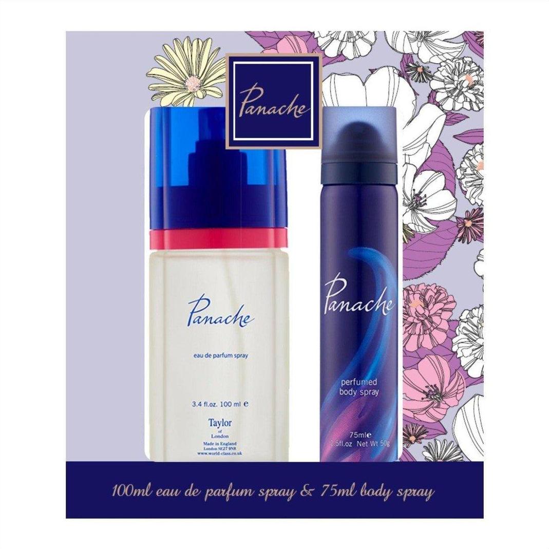Taylor Of London Panache Eau De Parfum 100ml + Body Spray 75ml - Cosmetics Fragrance Direct-9314108237116