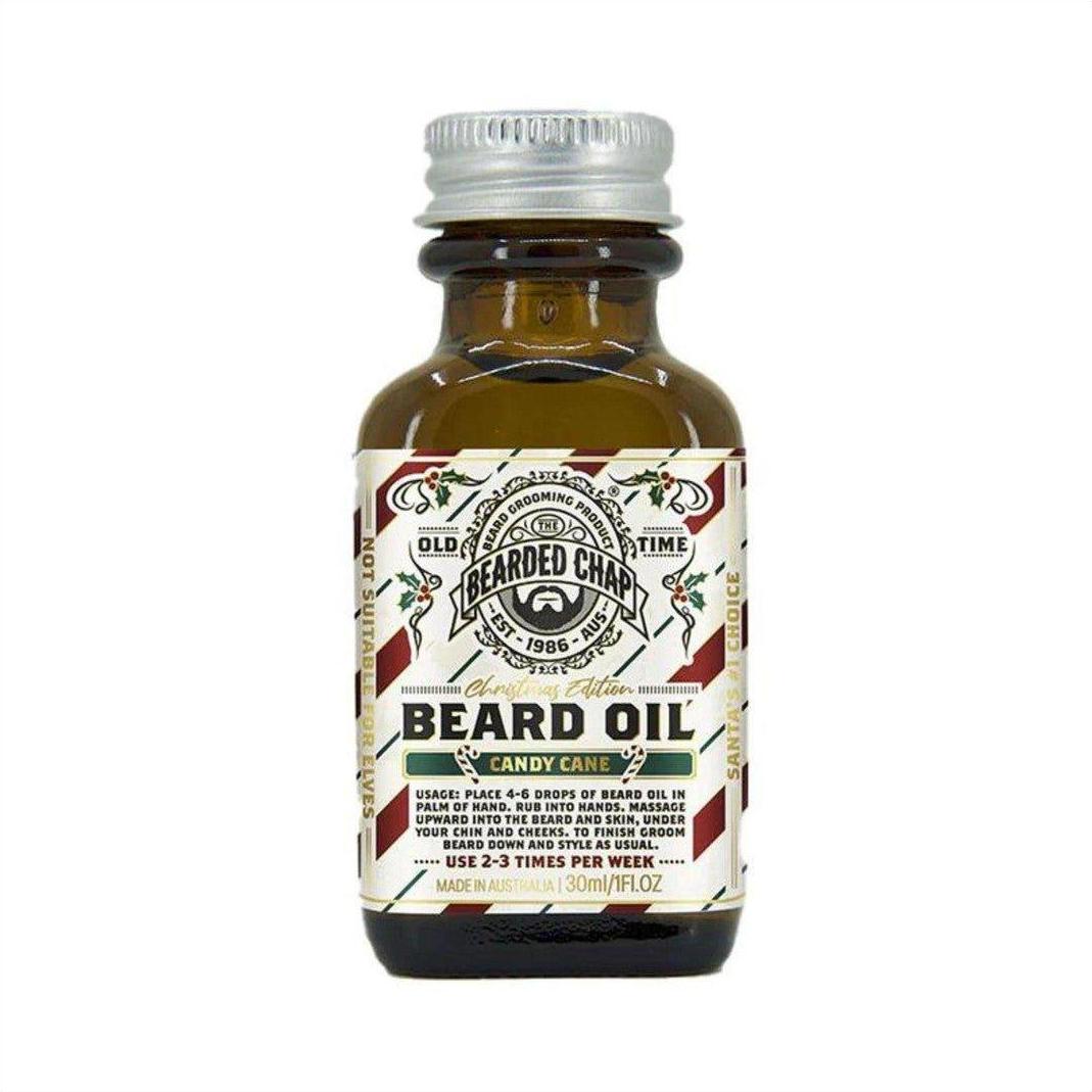 The Bearded Chap Christmas Edition Beard Oil - Candy Cane 30ml - Cosmetics Fragrance Direct-9349410000493