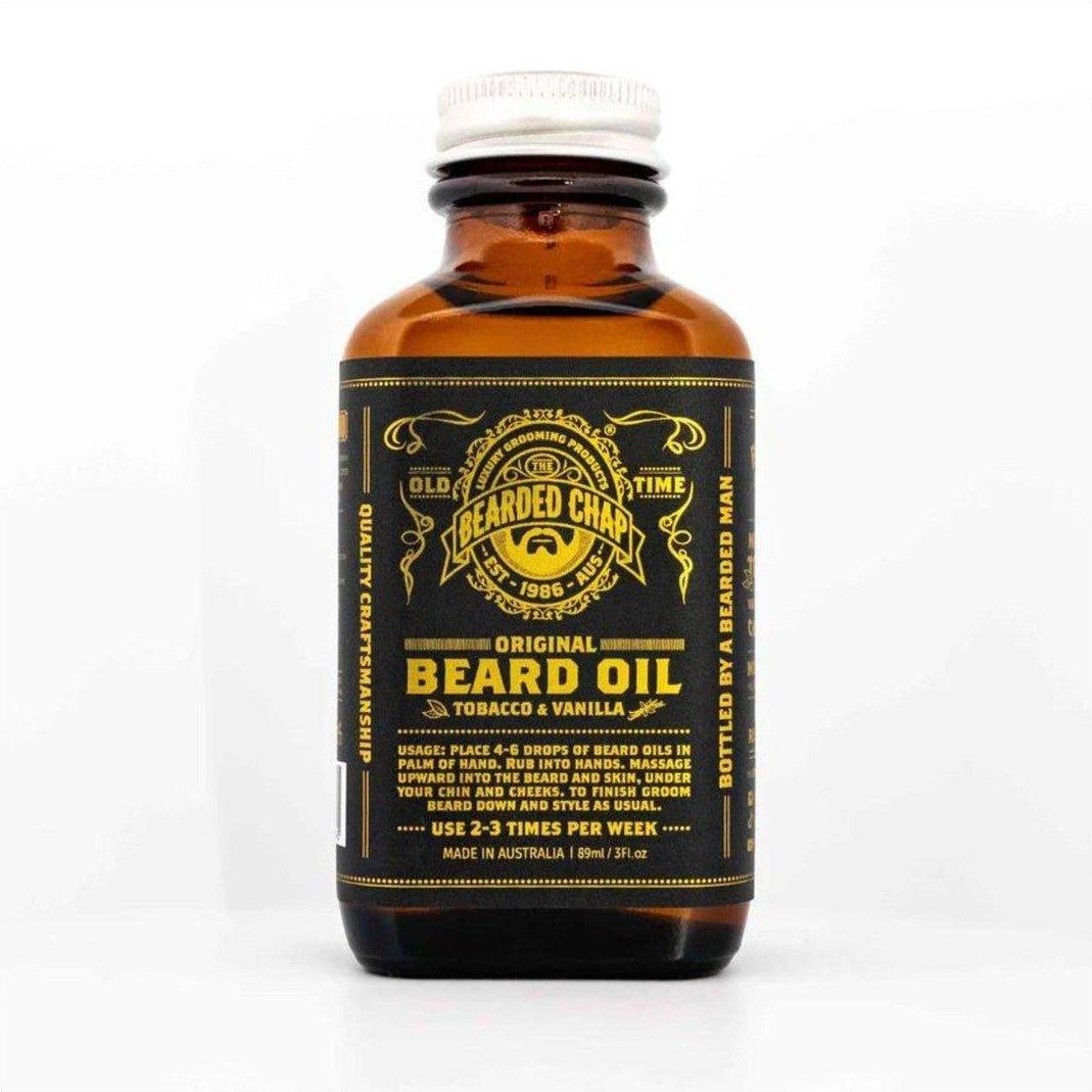 The Bearded Chap Original Beard Oil Tobacco & Vanilla 89ml - Cosmetics Fragrance Direct-9349410000745