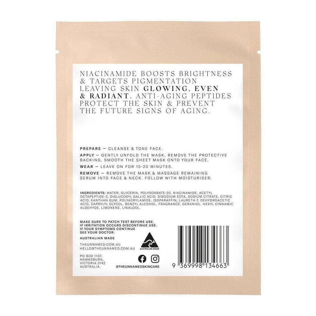 The Unnamed Brightening & Anti-Aging Sheet Mask 25ml - Cosmetics Fragrance Direct-9369998134663