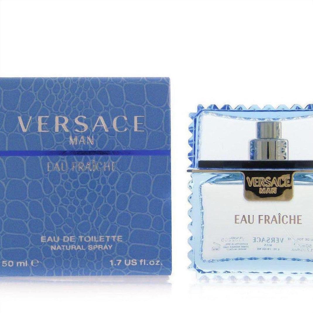 Versace Man Eau Fraiche Eau de Toilette Spray 50ml - Cosmetics Fragrance Direct-8018365500020