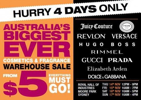 Warehouse Sale - Cosmetics Fragrance Direct