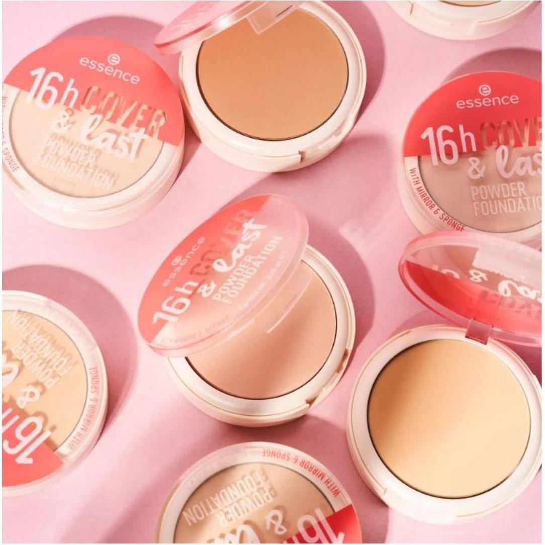 Essence 16h Cover & Last Powder Foundation 02 Champagne