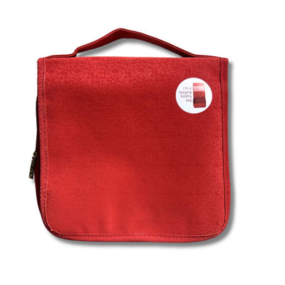 Natio Red Foldable Toiletry Bag with Hook