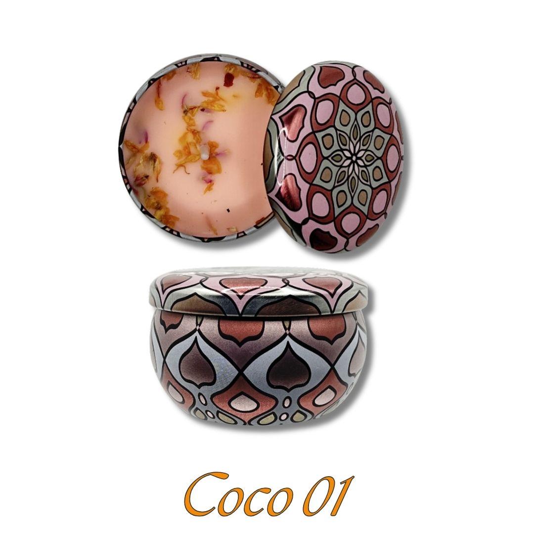 Scented Fragrant Candles Wick Candles Soy Wax Lidded Jar 62.4gm