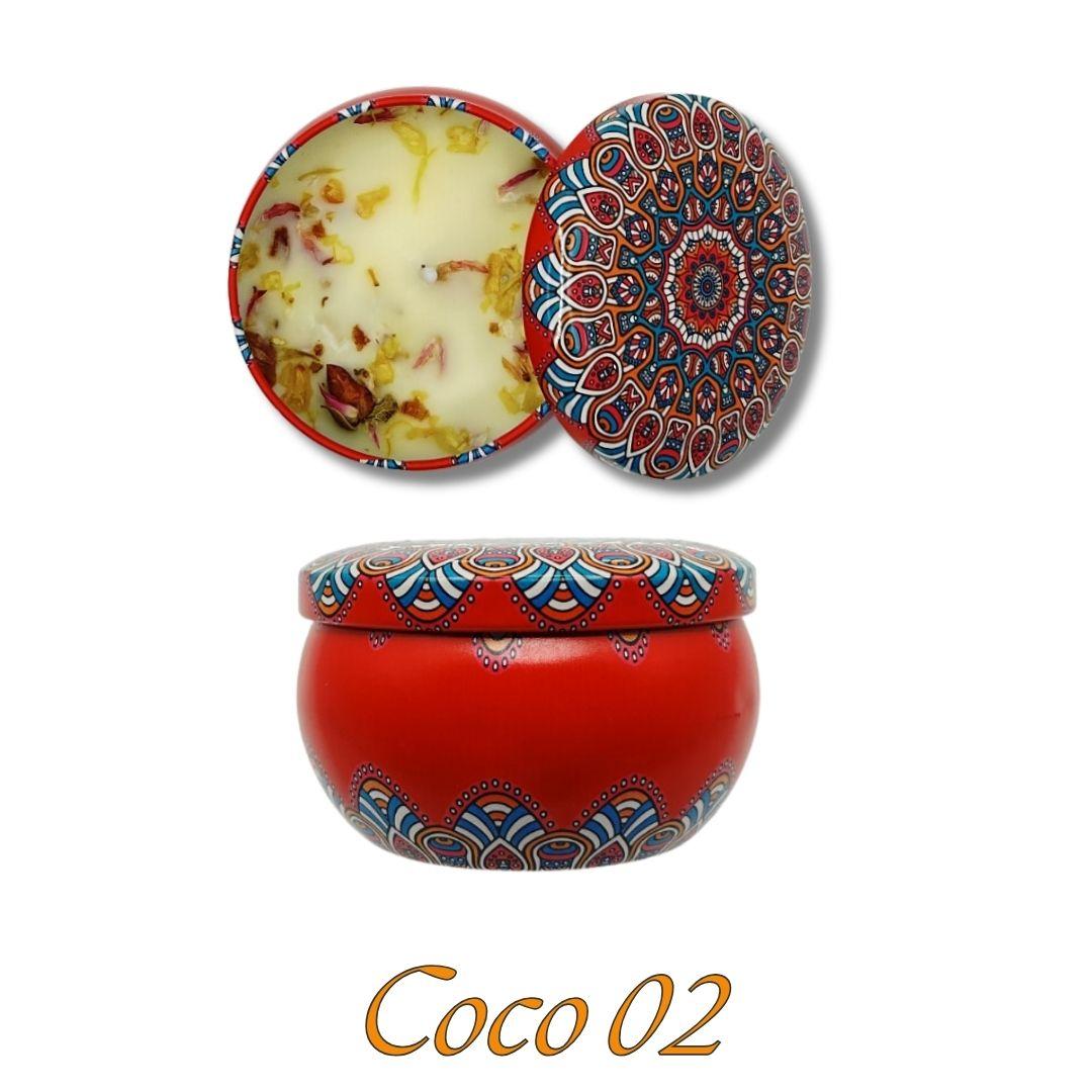 Scented Fragrant Candles Wick Candles Soy Wax Lidded Jar 62.4gm