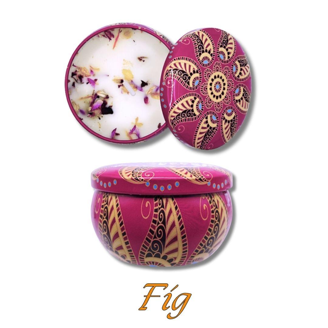 Scented Fragrant Candles Wick Candles Soy Wax Lidded Jar 62.4gm