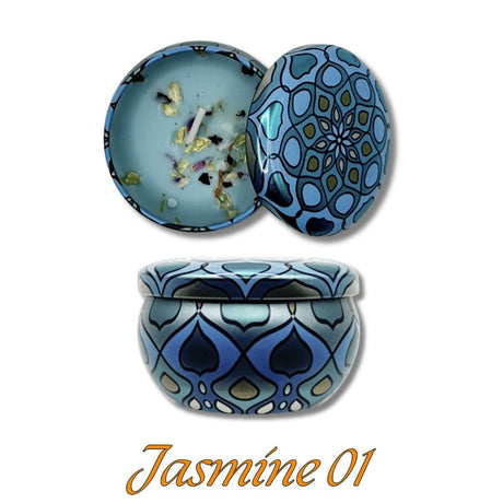 Scented Fragrant Candles Wick Candles Soy Wax Lidded Jar 62.4gm