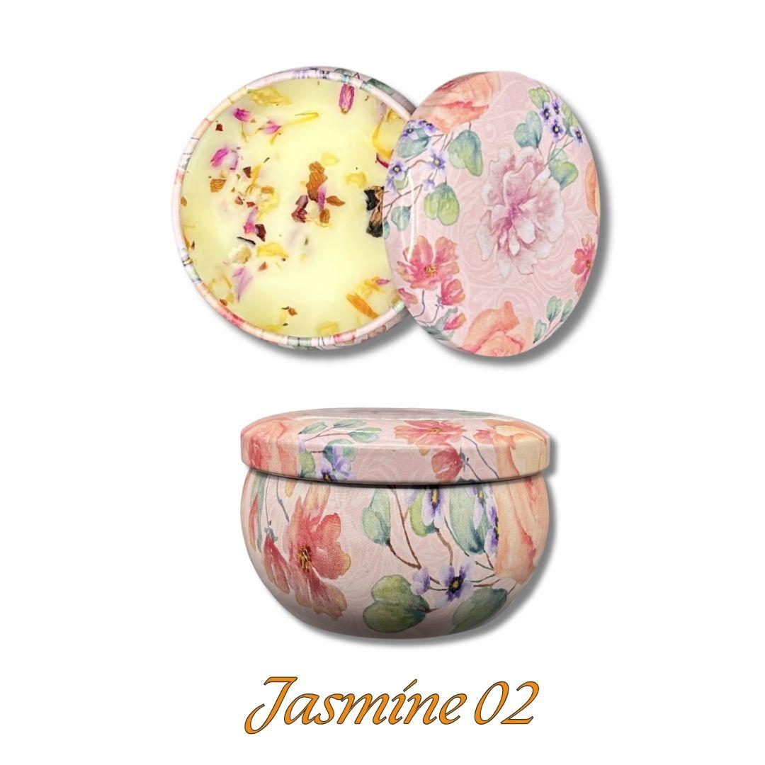 Scented Fragrant Candles Wick Candles Soy Wax Lidded Jar 62.4gm