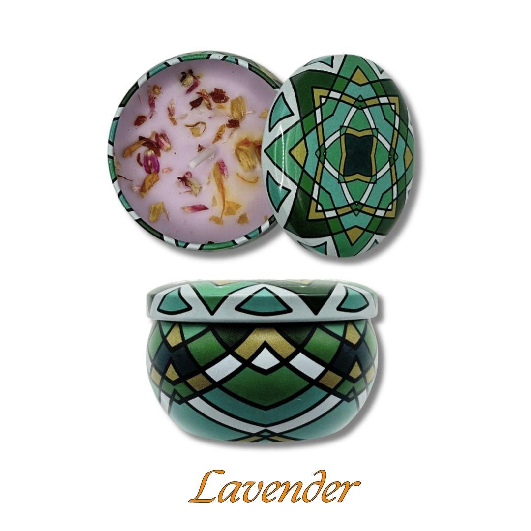 Scented Fragrant Candles Wick Candles Soy Wax Lidded Jar 62.4gm