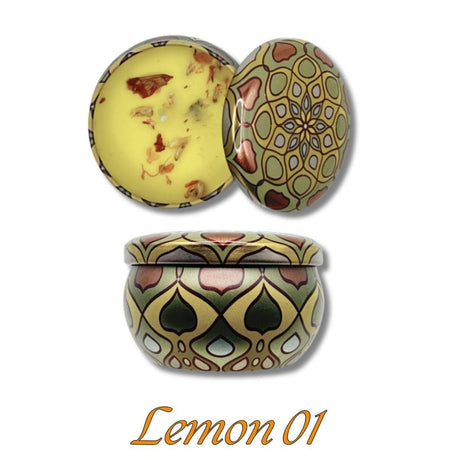 Scented Fragrant Candles Wick Candles Soy Wax Lidded Jar 62.4gm