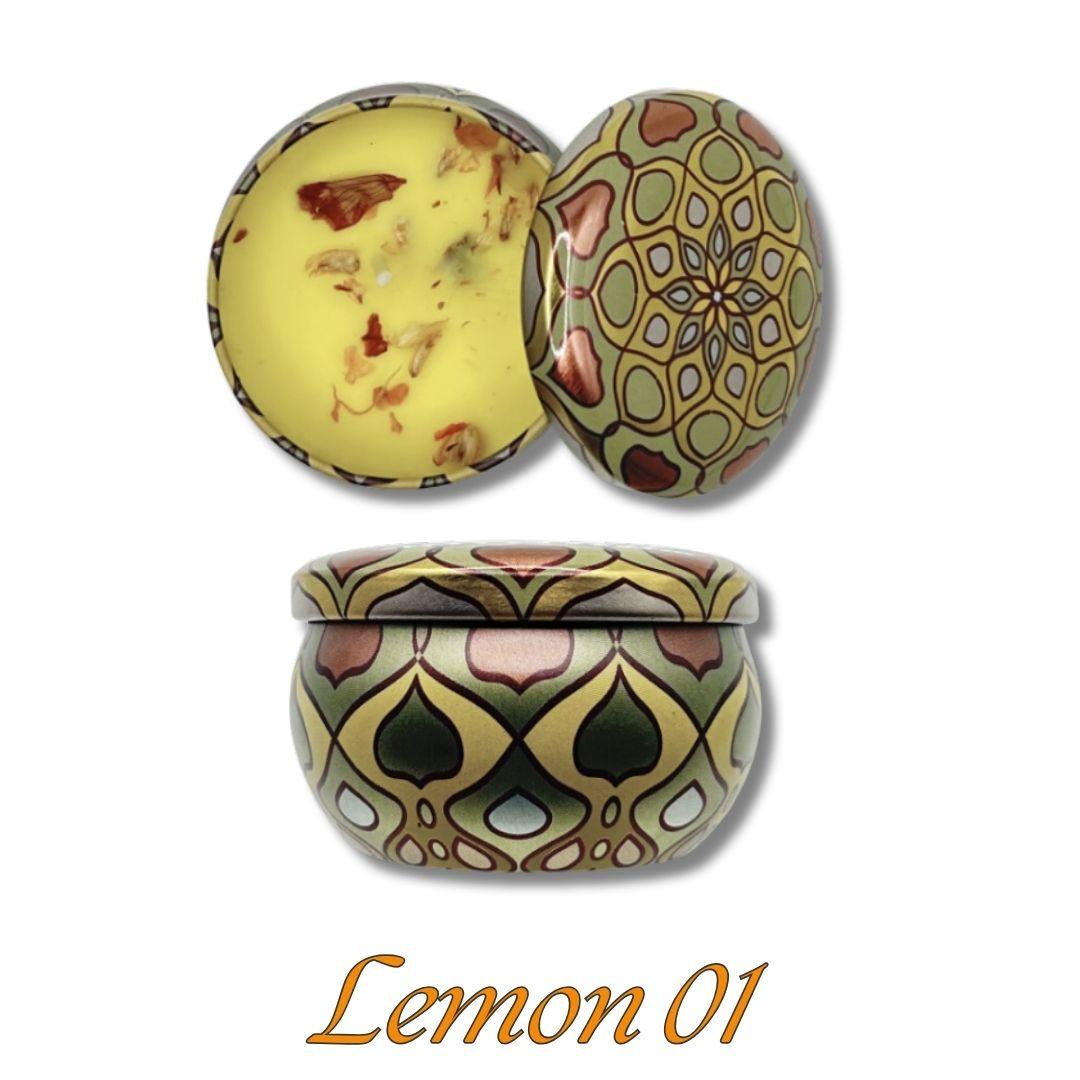 Scented Fragrant Candles Wick Candles Soy Wax Lidded Jar 62.4gm