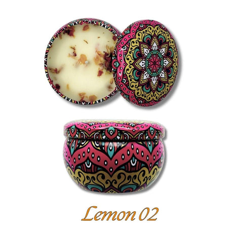 Scented Fragrant Candles Wick Candles Soy Wax Lidded Jar 62.4gm