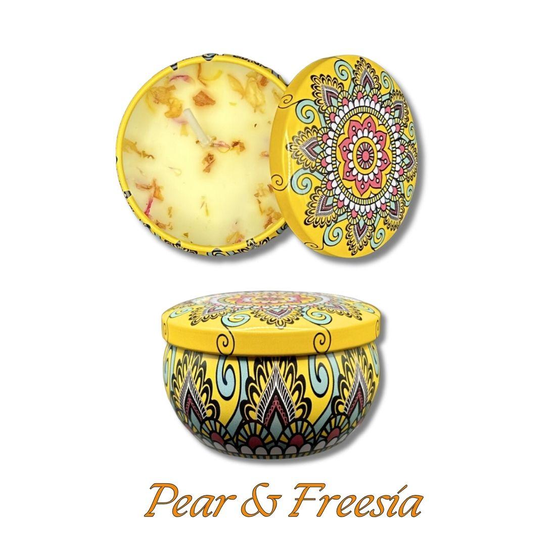 Scented Fragrant Candles Wick Candles Soy Wax Lidded Jar 62.4gm