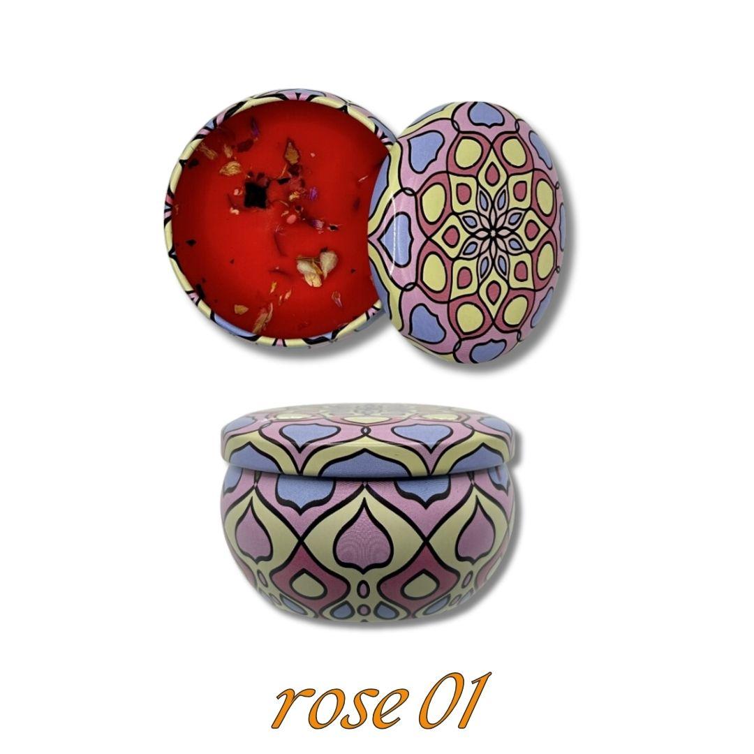 Scented Fragrant Candles Wick Candles Soy Wax Lidded Jar 62.4gm