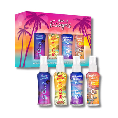 So…? Summer Escapes Mini Body Mist Gift Set 4x50ml