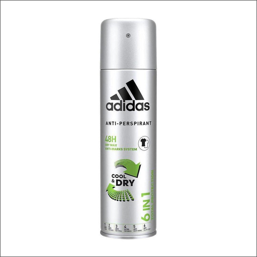Adidas 6-in-1 Total Protection Anti-Perspirant Spray 200ml - Cosmetics Fragrance Direct-3607347856733