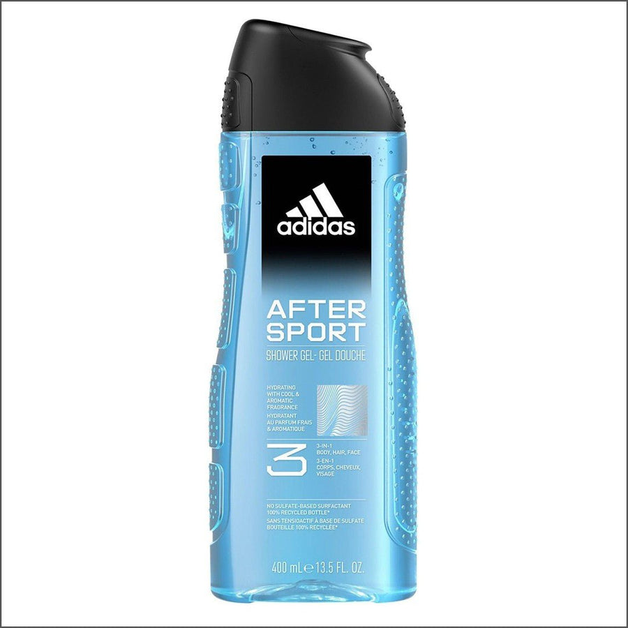 Adidas After Sport 3In1 Shower Gel 400ml - Cosmetics Fragrance Direct-3616303458904