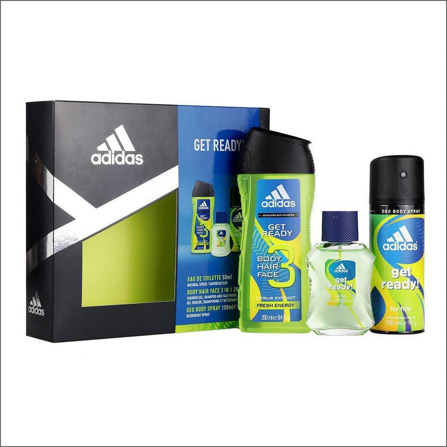 Adidas Get Ready! Eau de Toilette 3 Piece Gift Set