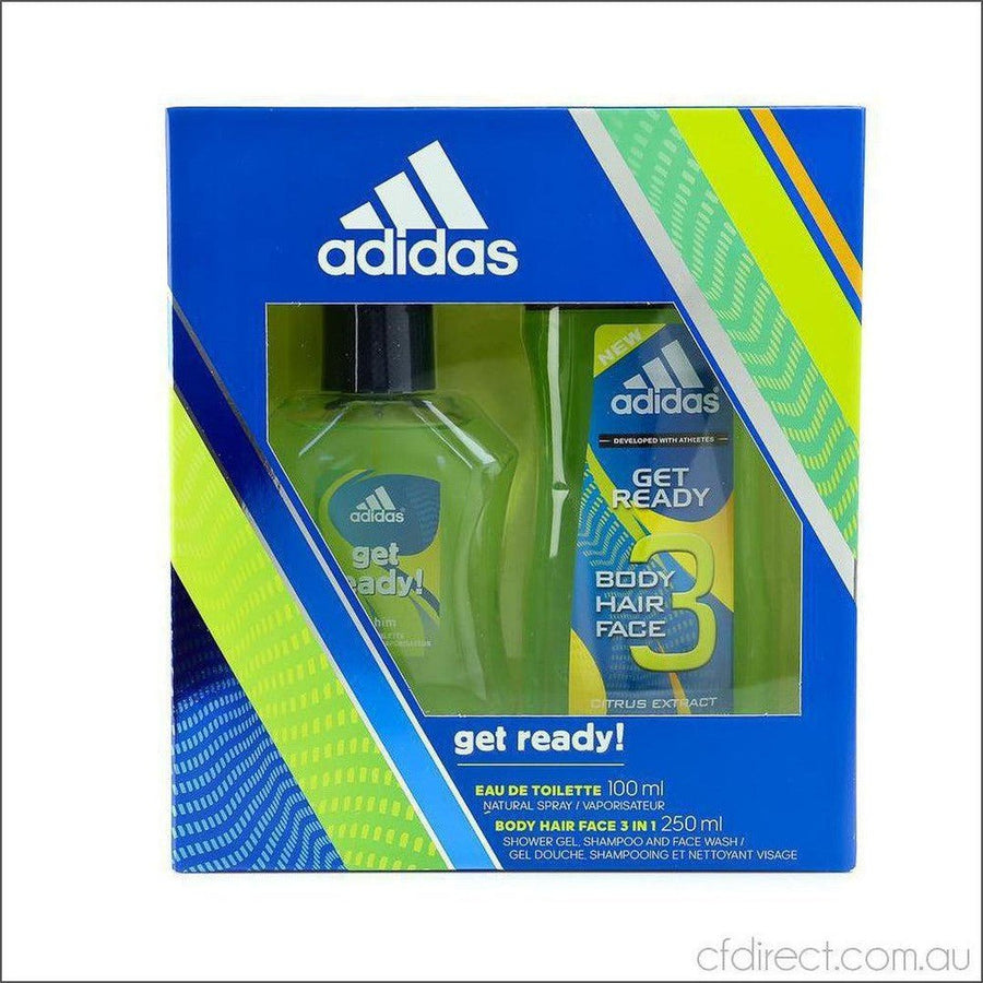 Adidas Get Ready Eau de Toilette Gift Set - Cosmetics Fragrance Direct-3.61422E+12