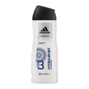 Adidas Hydra Sport Body Hair & Face Shower Gel 400ml - Cosmetics Fragrance Direct-3607343568036