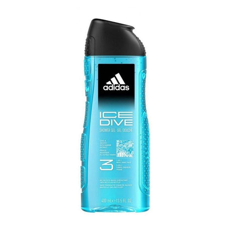 Adidas Ice Dive 3In1 Shower Gel 400ml - Cosmetics Fragrance Direct-3616303458973