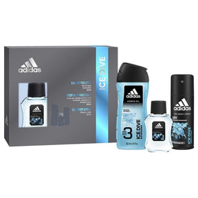 Adidas Ice Dive Eau de Toilette 50ml Gift Set - Cosmetics Fragrance Direct-3.61423E+12