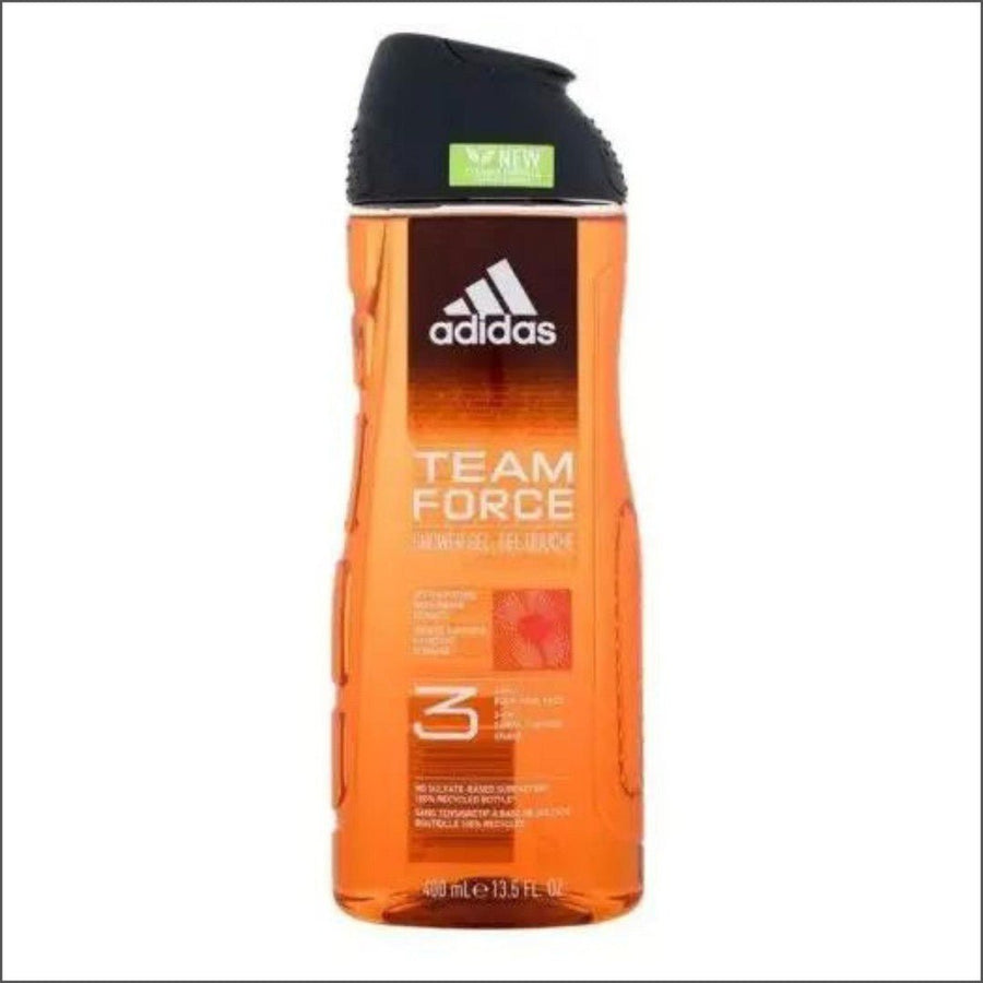 Adidas Team Force 3In1 Shower Gel 400ml - Cosmetics Fragrance Direct-3616303459192