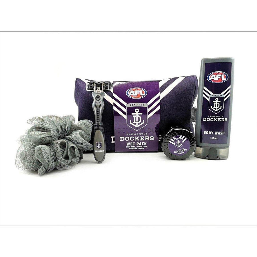 AFL Fremantle Dockers Toiletry Bag Gift Set - Cosmetics Fragrance Direct-9349830024413