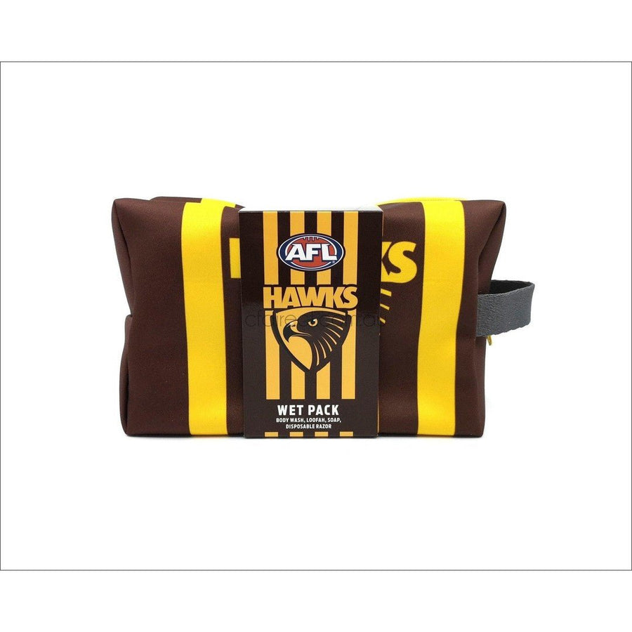 AFL Hawthorn Hawks Toiletry Bag Gift Set - Cosmetics Fragrance Direct-9349830023614