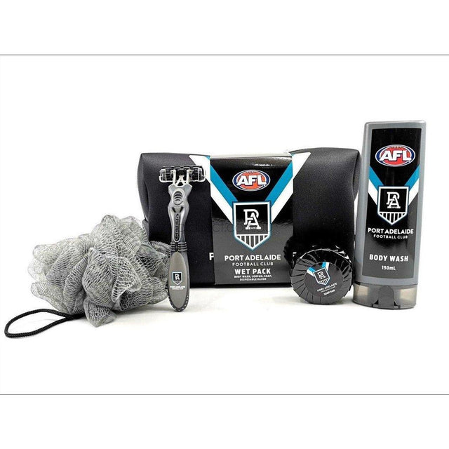 AFL Port Adelaide Toiletry Bag Gift Set - Cosmetics Fragrance Direct-9349830024420