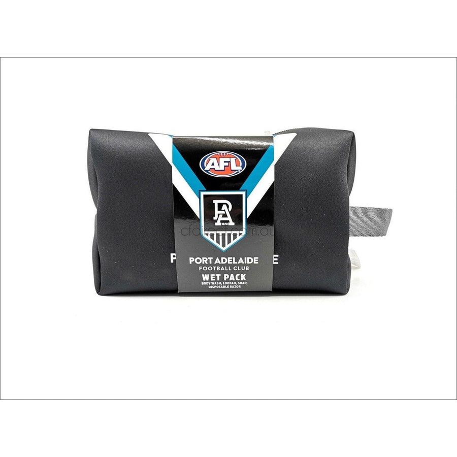 AFL Port Adelaide Toiletry Bag Gift Set - Cosmetics Fragrance Direct-9349830024420