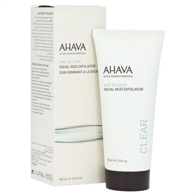 Ahava Time To Clear Facial Mud Exfoliator 100ml - Cosmetics Fragrance Direct-697045155149