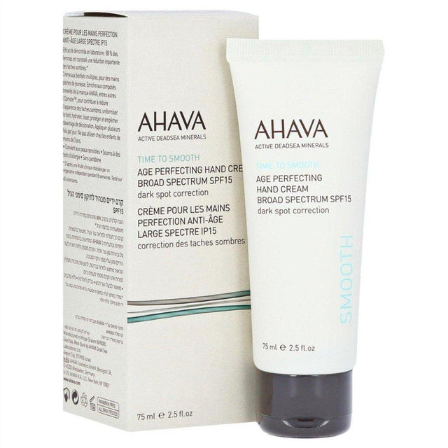 Ahava Time To Smooth Age Perfecting Hand Cream SPF15 75ml - Cosmetics Fragrance Direct-697045152056