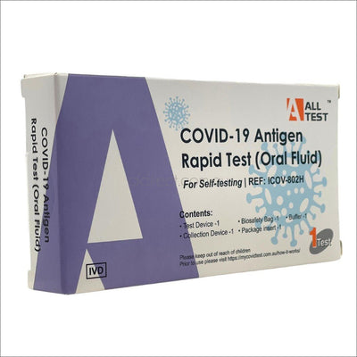 ALLTEST COVID-19 Antigen Rapid Test (Oral Fluid) self Test kit. 1 Test - Cosmetics Fragrance Direct-6970277517843