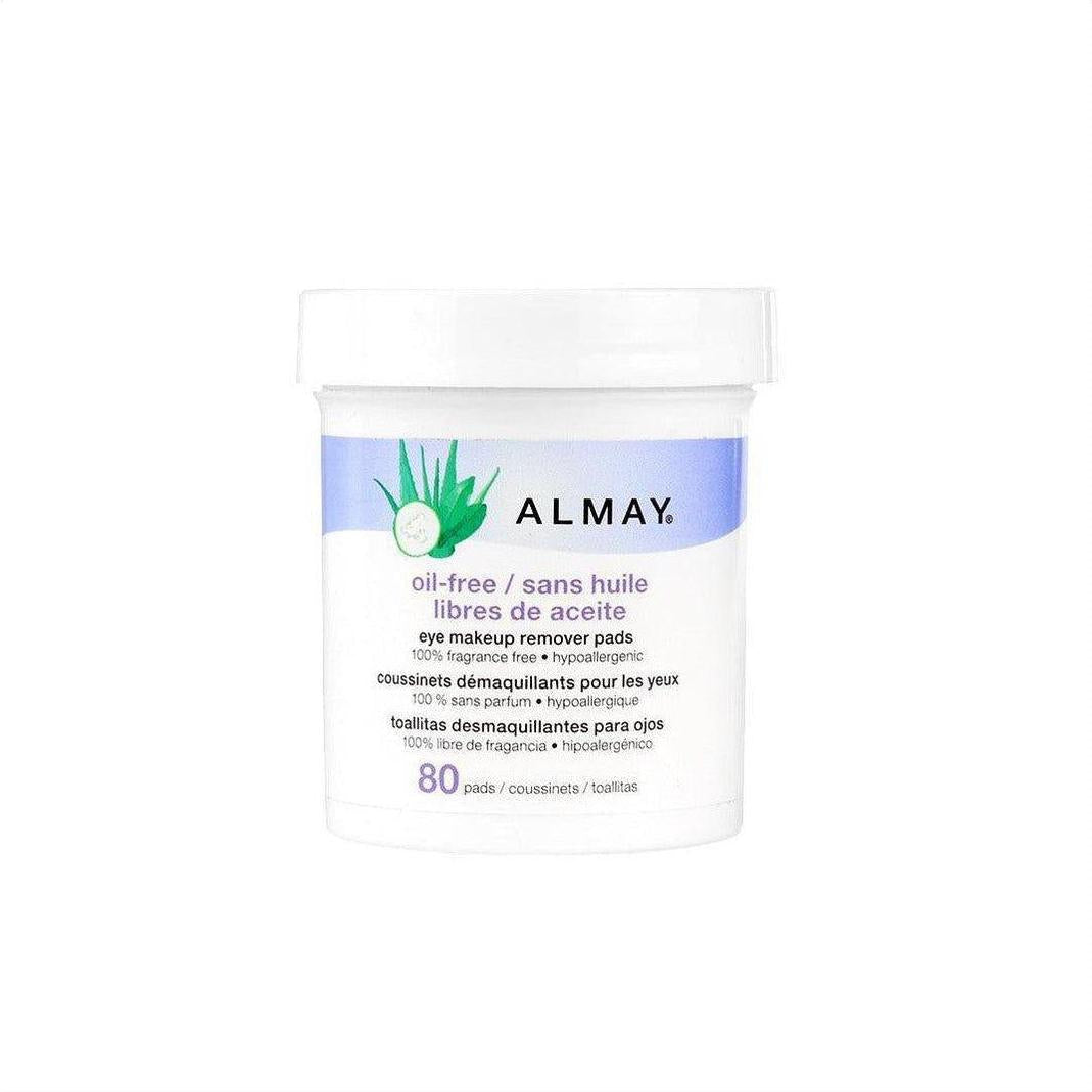 Almay Eye Makeup Remover Pads - Oil-Free 80pads - Cosmetics Fragrance Direct-077379125382