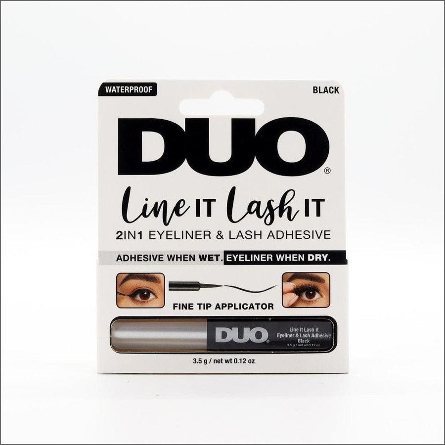 Ardell Duo Line It Lash It 2 in 1 Eyeliner & Lash Adhesive Waterproof - Black - Cosmetics Fragrance Direct-9314108237659