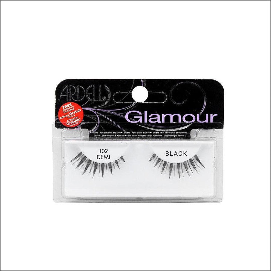 Ardell Glamour Lash 102 Demi Black - Cosmetics Fragrance Direct-074764602107