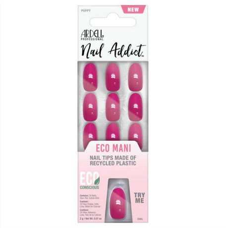 Ardell Nail Addict Eco Mani Poppy Press On Nails - Cosmetics Fragrance Direct-074764586360