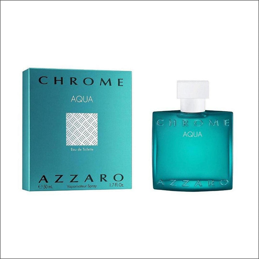 Azzaro Chrome Aqua Eau De Toilette 50ml - Cosmetics Fragrance Direct-3351500012954