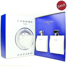 Azzaro Chrome Pure Eau de Toilette 100ml Gift Set - Cosmetics Fragrance Direct-3351500005536