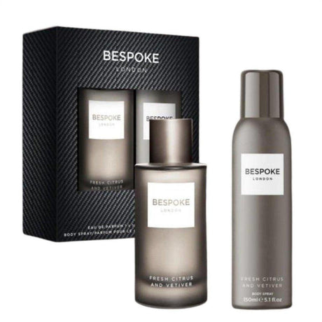 Bespoke London Men Fresh Citrus & Vetiver Gift Set - Cosmetics Fragrance Direct-5018389029791