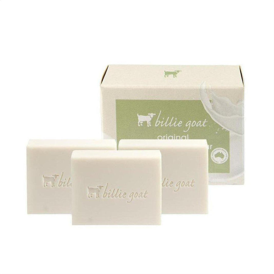 Billie Goat Natures Remedy Original Soap 3x100g Bars - Cosmetics Fragrance Direct -9339932001023
