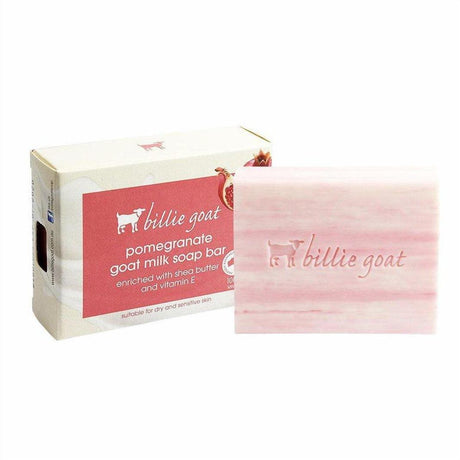 Billie Goat Pomegranate Goat Milk Soap Bar 100g - Cosmetics Fragrance Direct -9329370302646