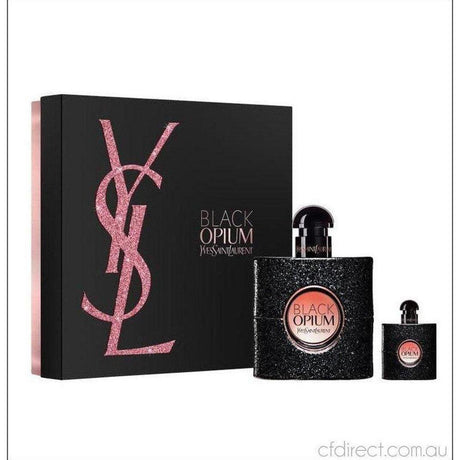 Black Opium 2pcs Gift Set 50ml + 7.5ml - Cosmetics Fragrance Direct -3.61427E+12