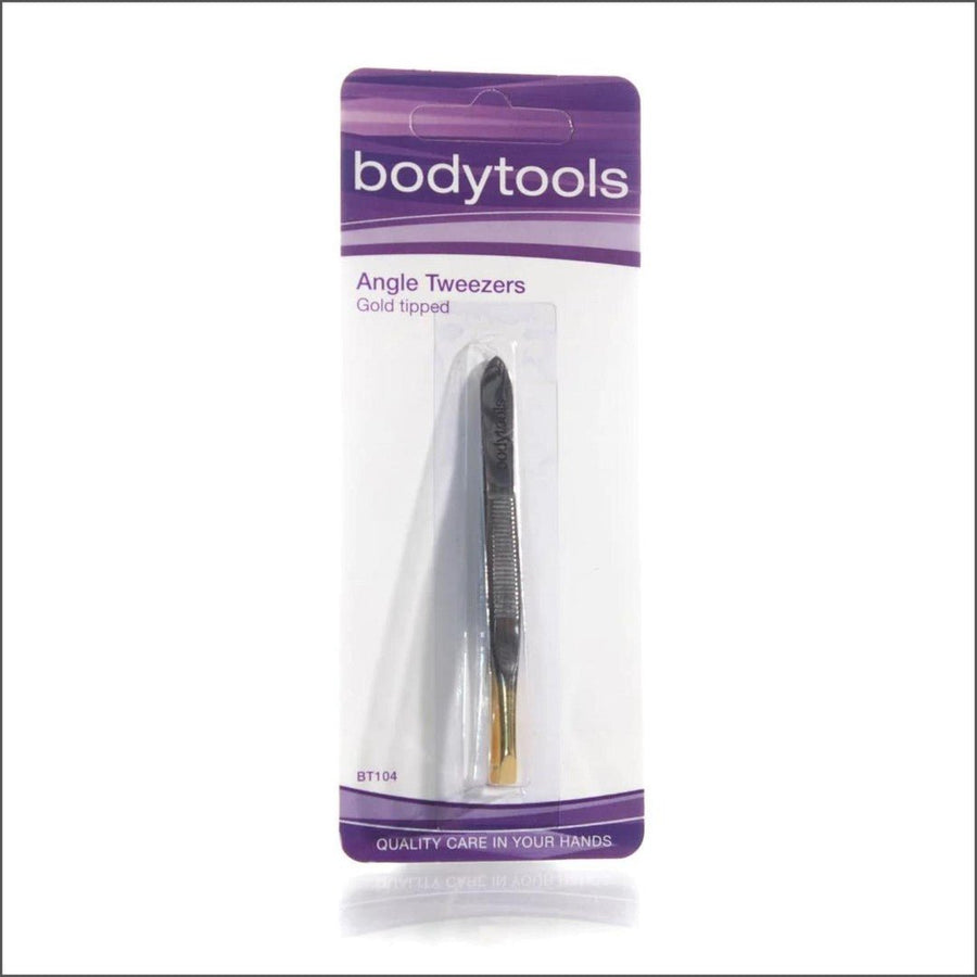 Bodytools Angle Tweezers Gold Tipped - Cosmetics Fragrance Direct -9312203082884