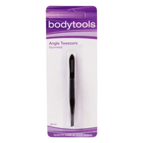 Bodytools Angle Tweezers Gunmetal - Cosmetics Fragrance Direct -9312203082853
