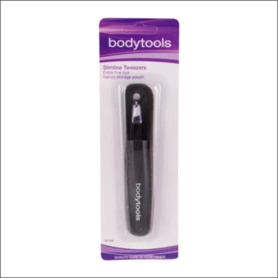 Bodytools Angle Tweezers Slimline Black - Cosmetics Fragrance Direct -9312203149532