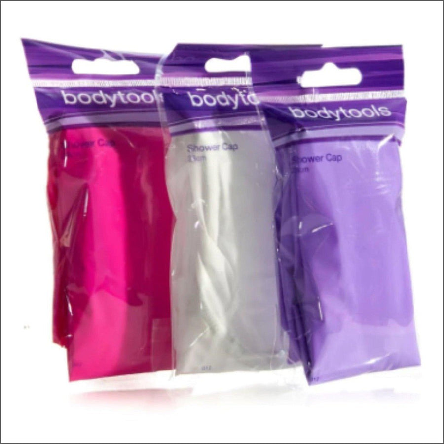 Bodytools Single Shower Cap 28cm Assorted Colours - Cosmetics Fragrance Direct -9312203088527